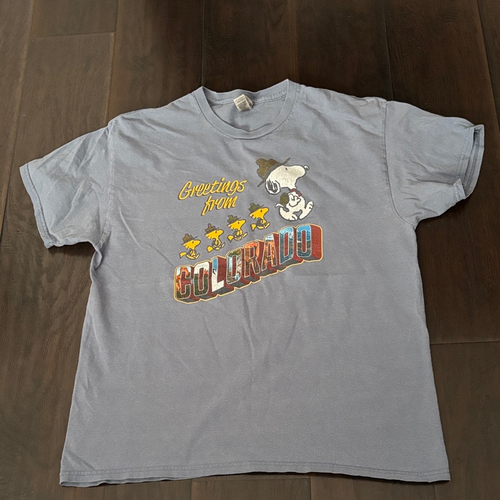 Gildan Gray Graphic Tee - Greetings from Colorado